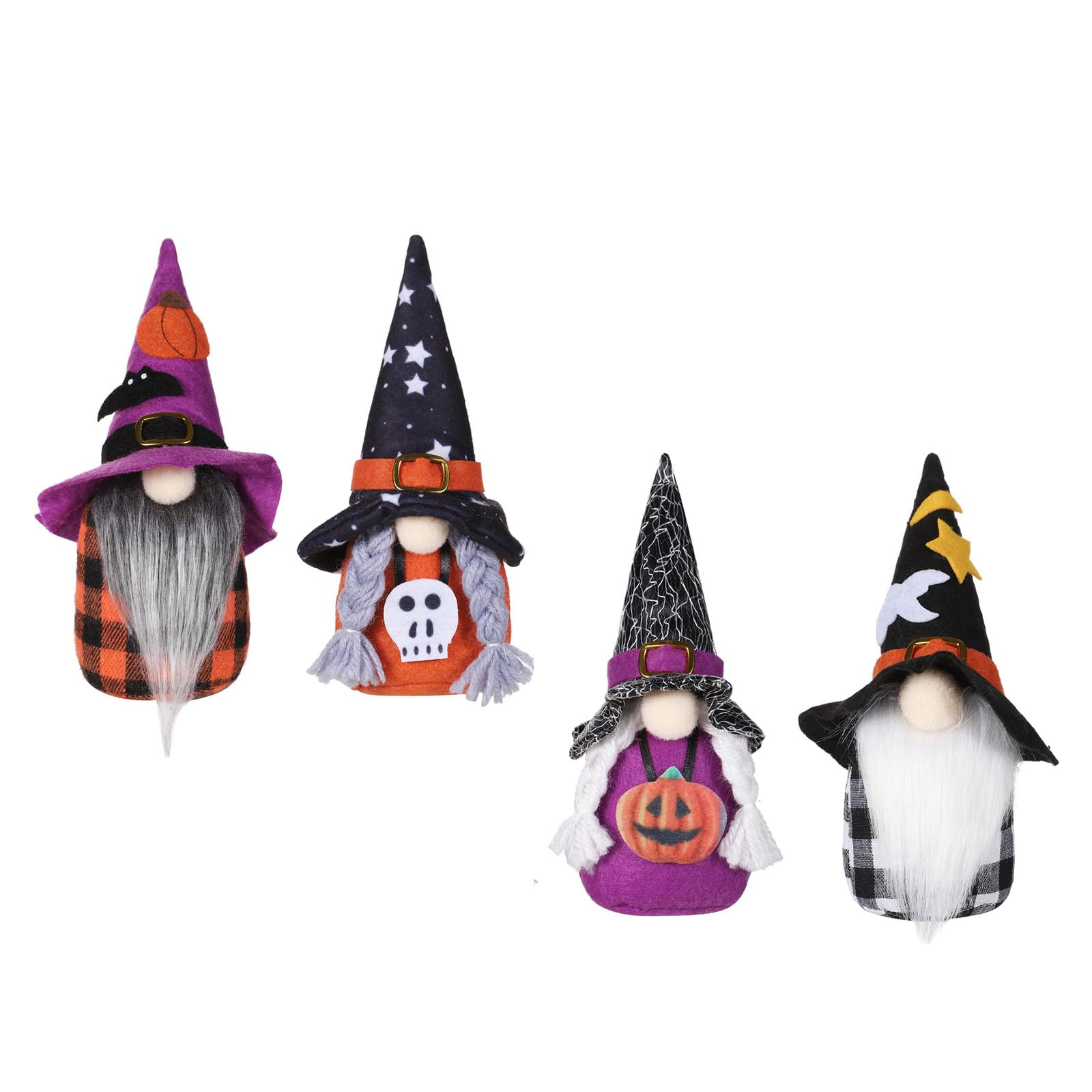 Kalttoy Multicolor 4Pcs Cartoon Forests Friend Hanging Decoration Lovely Halloween Themed Forests Figurine Charm For Backpacks Keychains Youngsters