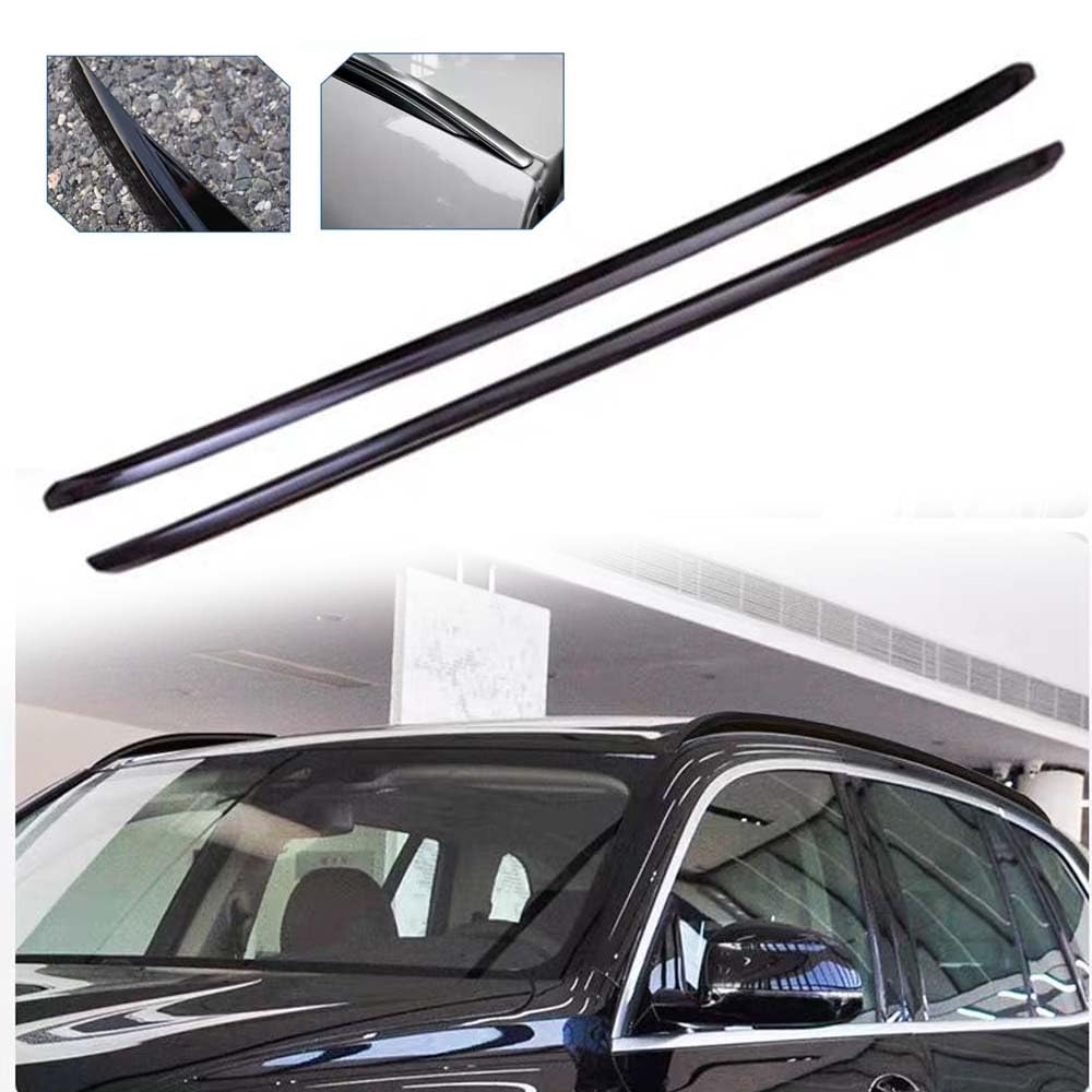 ManiGoon 2Pcs Fits for BMW X4 2018-2021 2022 Aluminum Roof Rail Rack Side Rail Bar Cover, Black