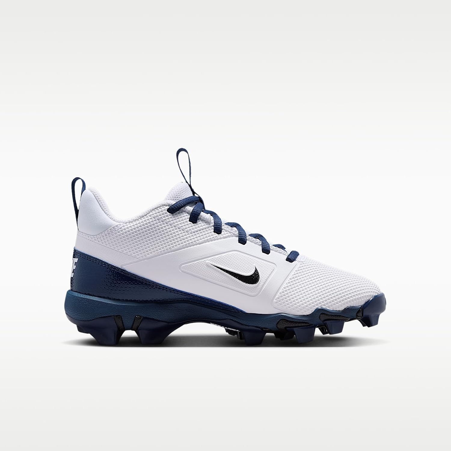 Nike Alpha Menace 4 Shark Big Kids' Football Cleats (White/Midnight Navy/Black)