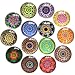 DIYSELF 14Pack Glass Fridge Magnets Refrigerator Magnets Office Magnets Small Magnets Colorful Decoration Magnets for Whiteboard