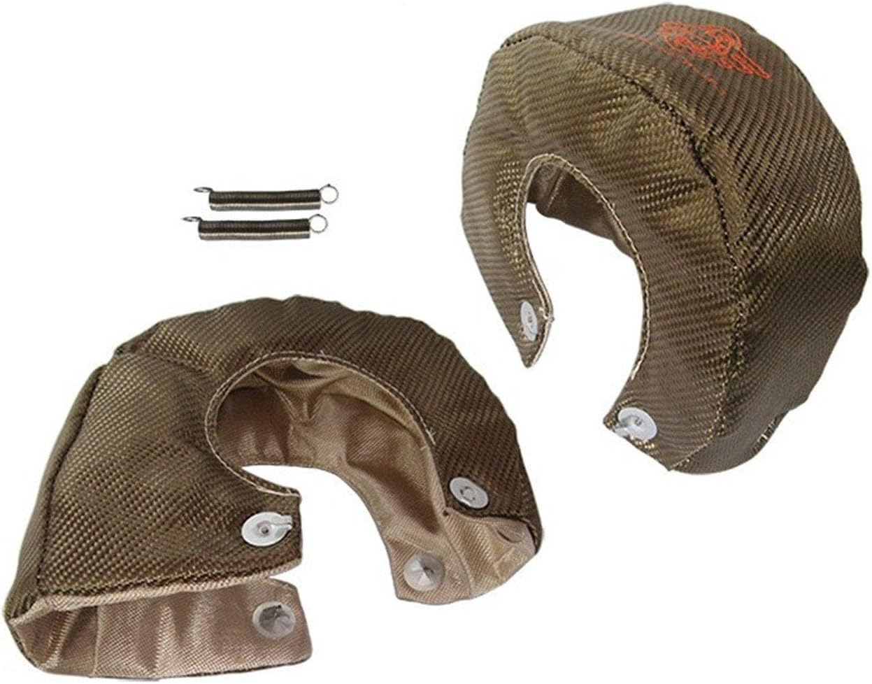 Racing Titanium T4 Turbo Charger Cover Turbo Blanket Heat Shield Cover