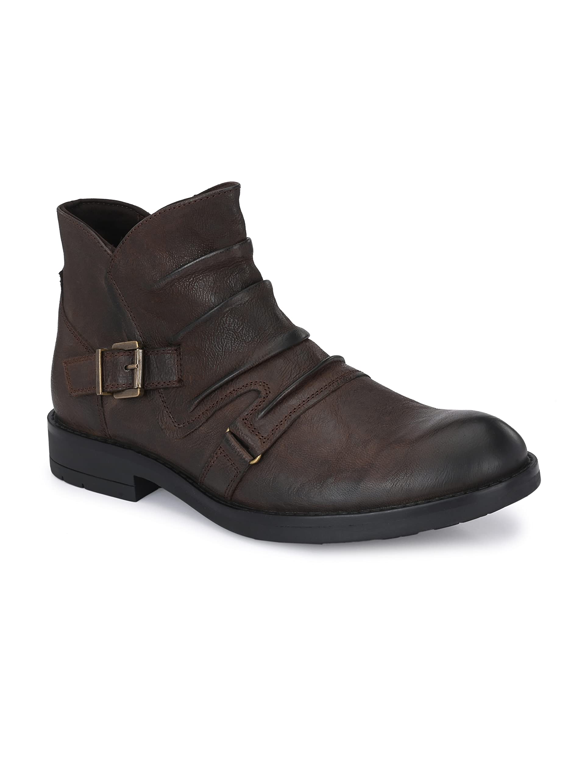 Leather- Blackmen’s matt Tumbled Leather Ankle Boots 61583-image-22