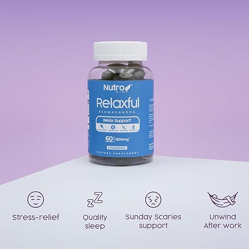 Miniatura 6 de Gomitas Ashwagandha  Gomitas relajantes y calmadas  Vitaminas gominosas con sabor a fresa tropical  Suplementos Ashwagandha Extracto de raíz