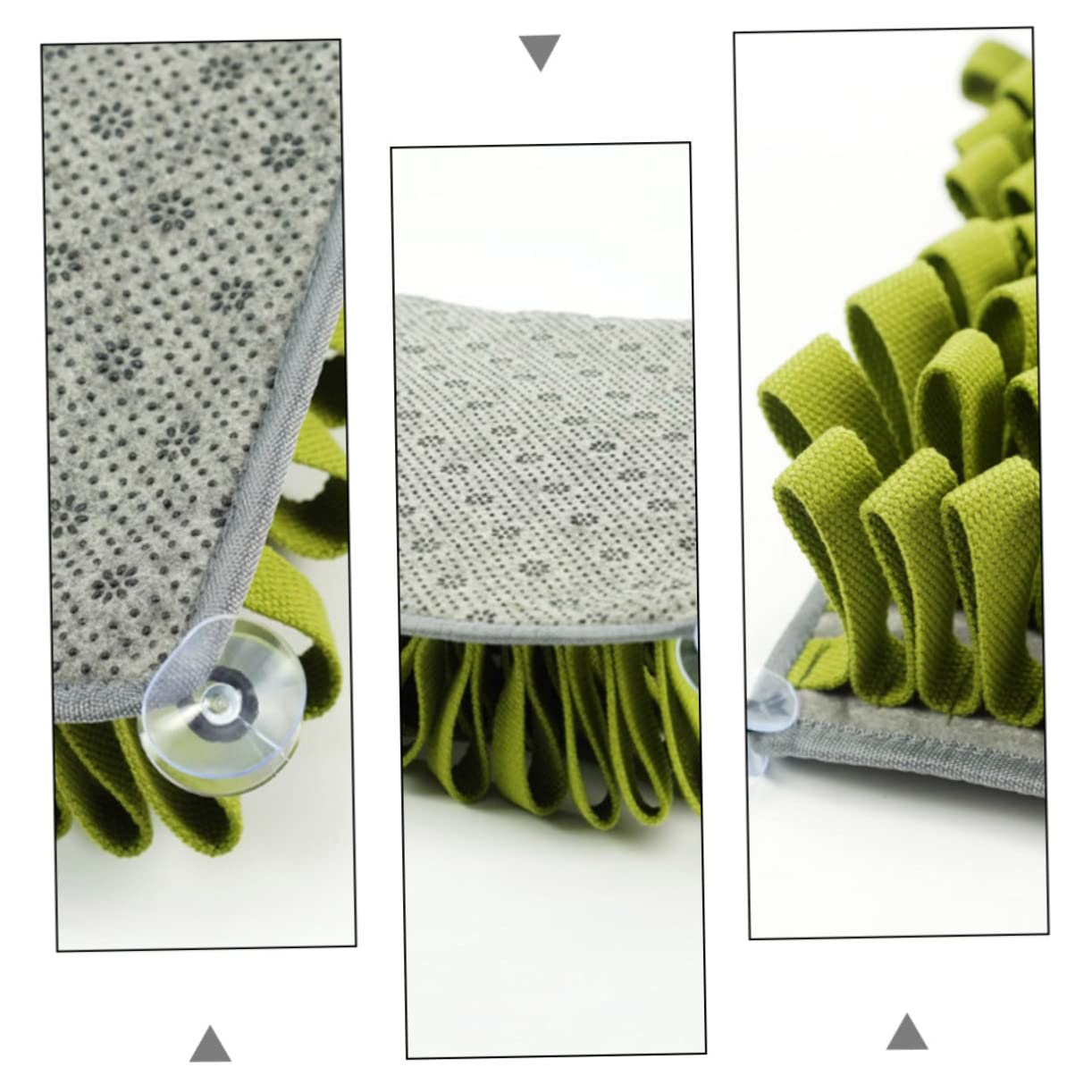 Tapis D’alimentation pour Chien Renifleur en Peluche Vert, 1 Pièce | Tapis de Fouille pour Animaux, Aide au Repas Lent L’entraînement, Format Couverture