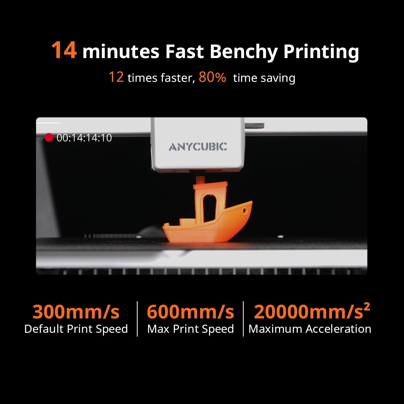 Anycubic Kobra X Drukarka 3D, druk wielokolorowy, obsługa miękkich i twardych materiałów wielowłókienkowych, ulepszone automatyczne wyrównywanie, 4 wbudowane kolory, 260 x 260 x 260 mm