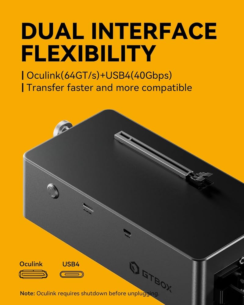 AOOSTAR eGPU ドッキングステーション 800W PSU Amazon.com: AOOSTAR AG02 EGPU Dock with 800W PSU, OCuLink+