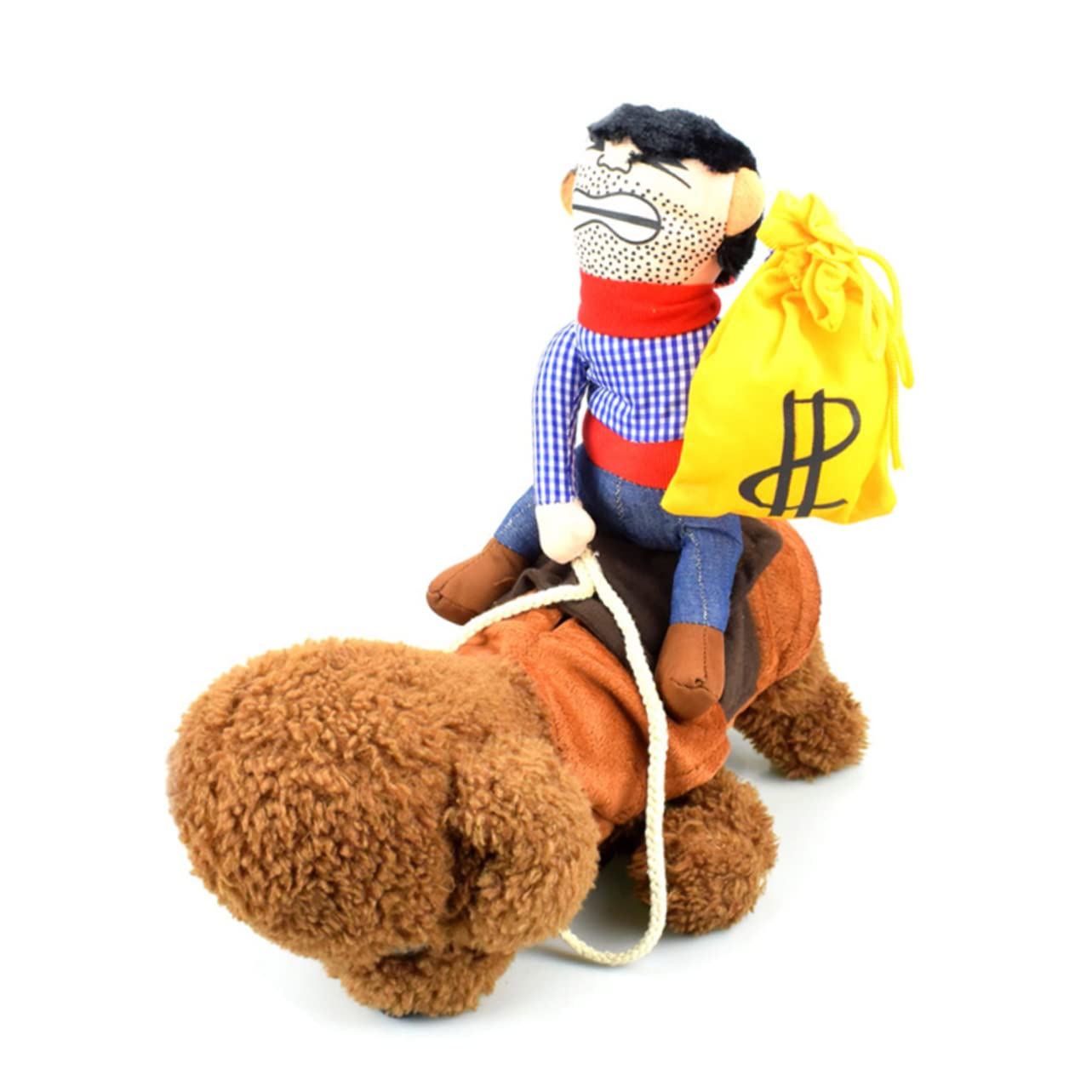 YARNOW 3 Costume Pet Cowboy con Outfit S per Abbigliamento Divertente per Feste Halloween e Speciali