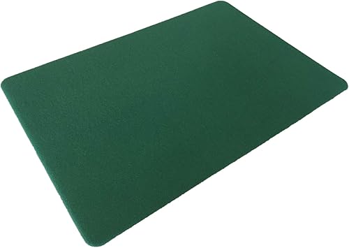 Almohadilla mágica de primer plano verde superior, tapete de mesa antideslizante para trucos de cartas e ilusiones de monedas, 11 x 16 pulgadas