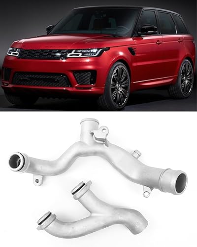 Salida de agua de tubo de refrigerante de aluminio mejorado para Land Rover Range Rover Sport LR4 Discovery Velar Jaguar XJ XF XE LR092992 LR090630
