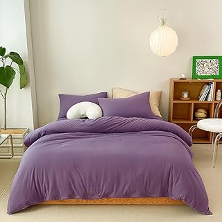 Forxiexie Purple Comforter Set Queen Pale Mauve Bedding Comforter Sets Dusty Purple Bedding Sets Queen Girls Women Comforter Soft Purple Bed Comforter Sets 3Pcs Purple Bedding Bed Comforter Sets Queen