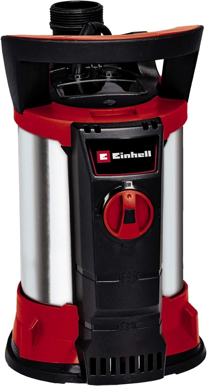 Pompe à eau claire Einhell GE-SP 4390 N-A LL | 430 W | Débit de 9 000 l/h | Hauteur de refoulement de 8 m | Aspiration à plat | Aquasensor | Mode continu