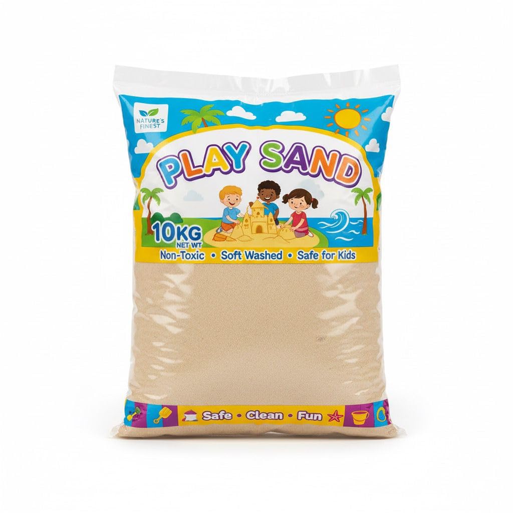 Childrens Play Sand 10KG Bag For Kids Non Toxic Soft Playsand Idea For Playing in sand pits