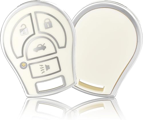 OFFCURVE Funda para llave de coche para Nissan Versa Juke Rogue Sentra Titan Armada Cube Frontier NV Infiniti FX35 FX45 Versa Smart Key Car