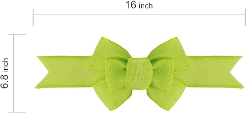 Miniatura 112 de 2 lazos de arpillera de Navidad, hechos a mano, prefabricados para coronas, adornos decorativos grandes de Navidad, decoración de árbol, lazos