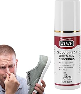 Shoe Odor Spray, 100ml Socks Odor Eliminator, Multifunctional Foot Odor Control Powders, Long-Lasting Foot Odor Eliminator, Instant Closet Odor Eliminator, Natural Shoe Deodorizer for Bags Gym Shoes