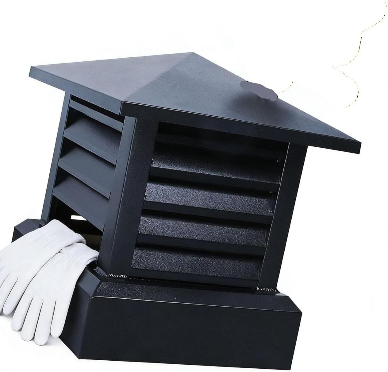 Aluminum Alloy Chimney Cover Rainproof Fireplace Chimney Cap 10 12 14 Inch(14")