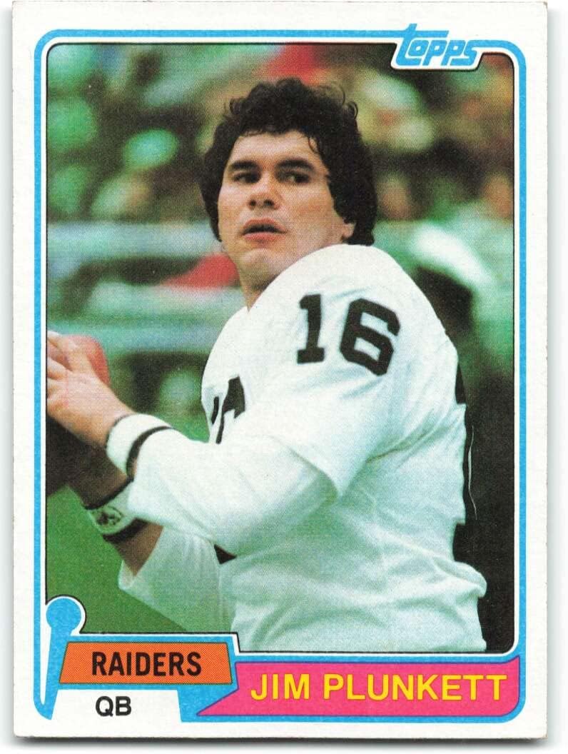 Football NFL 1981 Topps #135 Jim Plunkett Raiders
