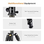 K&F CONCEPT Tripod with Phone Mount and Remote, 72''/184cm Camera Tripod Monopod with 360 Panorama Ball Head Quick Release Plate for DSLR Camera, Camcorder, iPhone,Max Load 22lbs/10kg