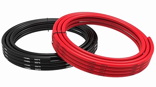 Vista 38 de Alambre de silicona 10 AWG 2 conductores línea de cable paralelo de 20 pies [10 pies negro y 10 pies rojo] alambre trenzado calibre 10 - Alambre