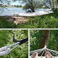 Kit Per Appendere Amaca Ad Albero AMANKA - Cinghia Da 300 Cm, Portata 150 Kg, Con Moschettoni - Foto 9