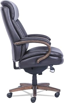 La-Z-Boy Woodbury Big/Tall Executive Chair, Supports Up to 400 Lb, 20.25 to 23.25 Seat Height, Brown Seat/Back, Weathered Sand Base