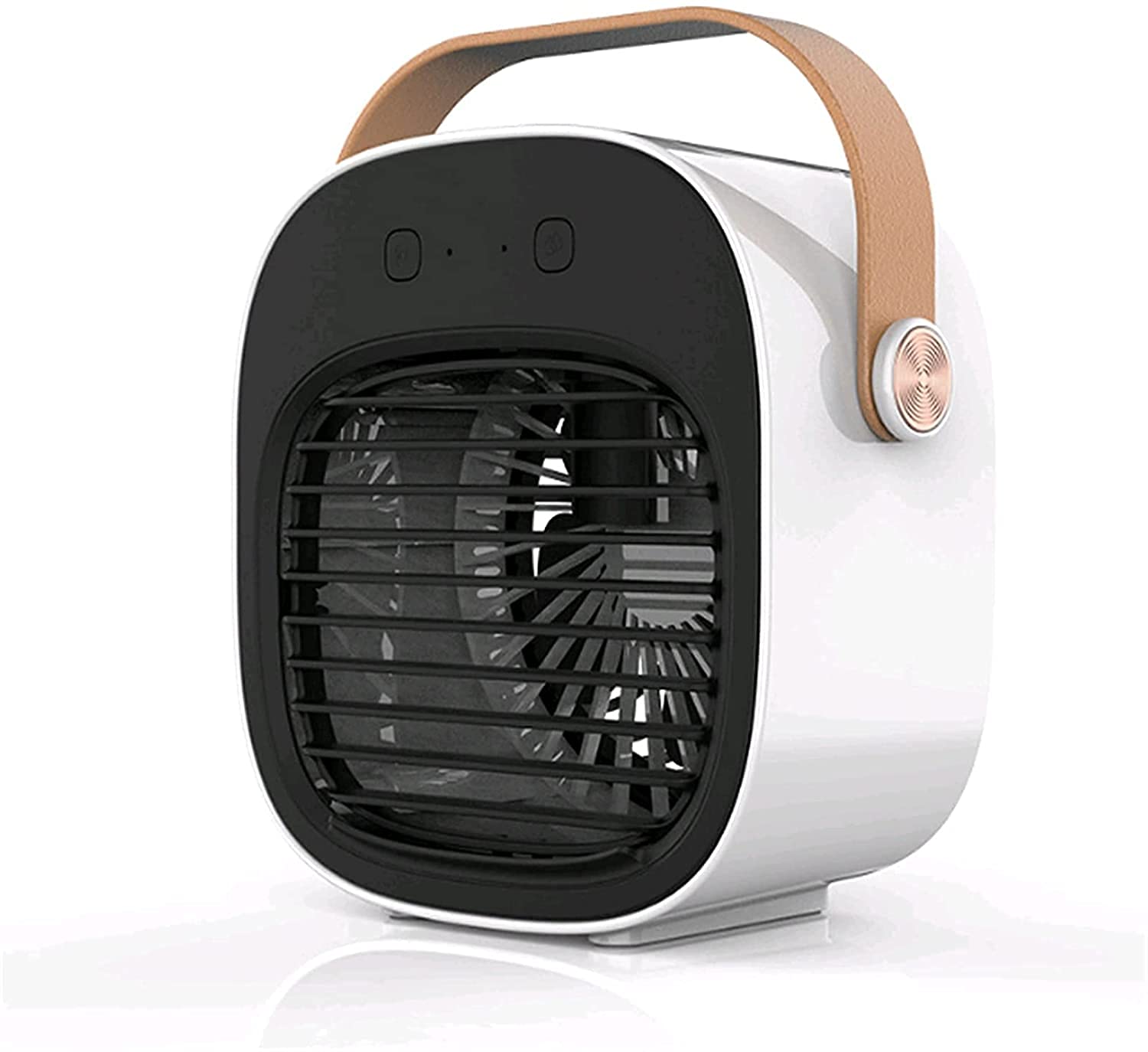 Climatiseur portable blanc mini refroidisseur d'air évaporatif rechargeable pour bureau
