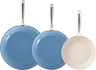 Redchef Non Stick Ceramic Frying Pan Set, Non Toxic Ceramic Pans for Coo...