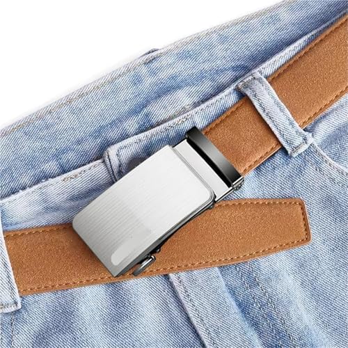 Men Belts Automatic Buckle Belt Leather For Men Leather Strap Casual For Jeans3