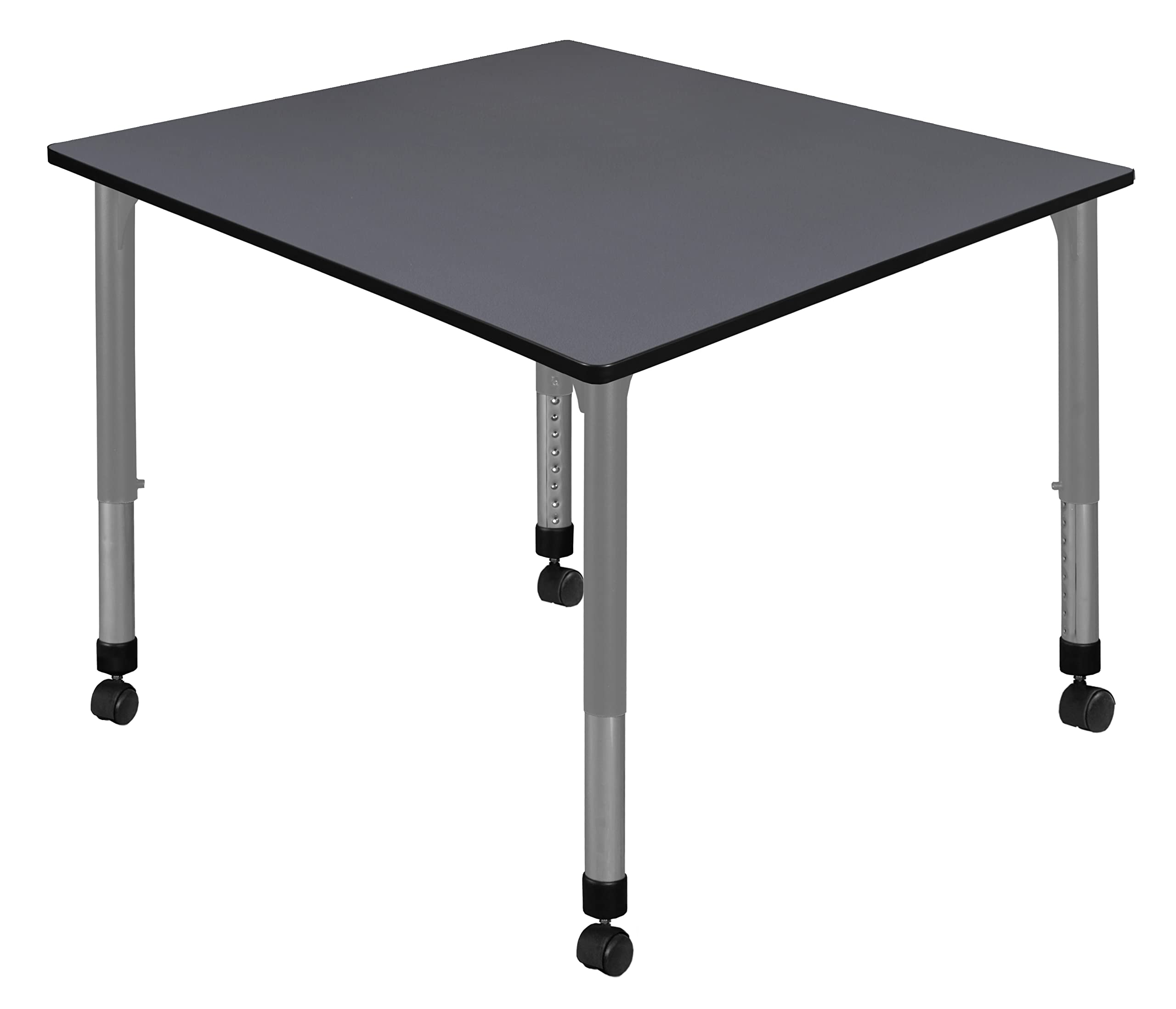 Romig Grey Kee Square Classroom Activity Table & Chairs Height adjustable4, 42 x 42