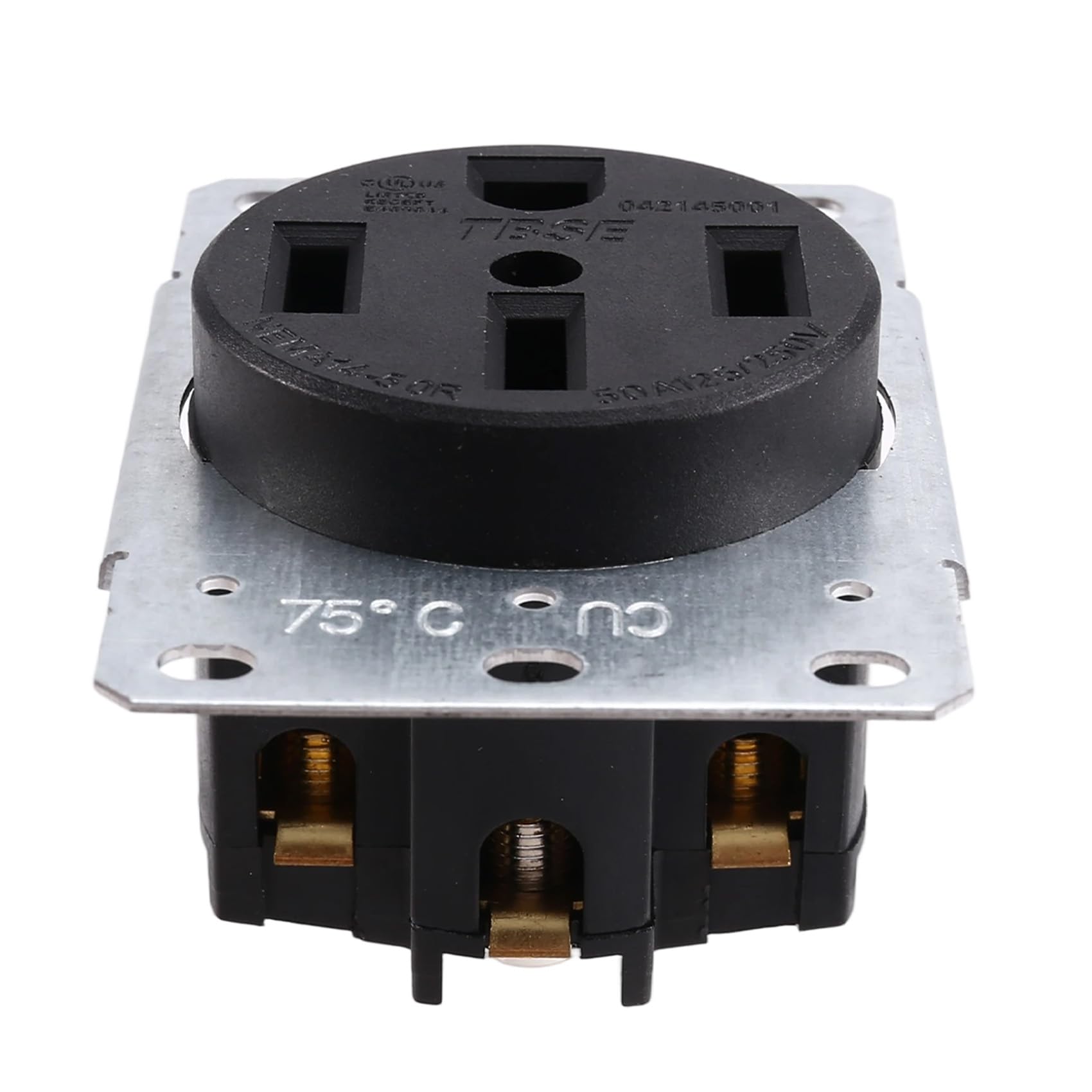 Littimoon for Electric Vehicles, RVs and Large Appliances Compatible 14-50R Receptacle Up to 50 Amps, 125/250 Volt, 3-Pole 4-Wire