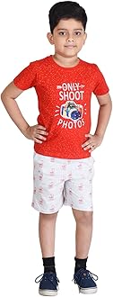 Boys Cotton Half Sleeve T-Shirt and Shorts Set