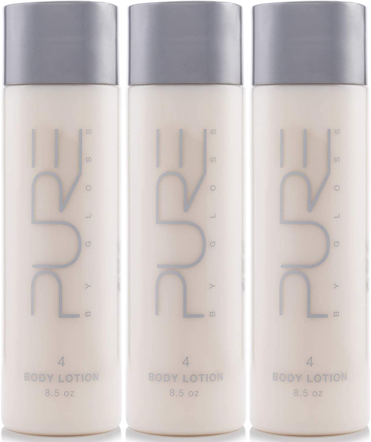 Pure By Gloss Body Lotion – Fresh Lemon Scent – for All Skin Types – Cruelty Free and Paraben Free – Luxurious Moisturizing, Softening & Smoothing Formula – for Men, Women, Kids – 8.5oz Each – 3 Pack