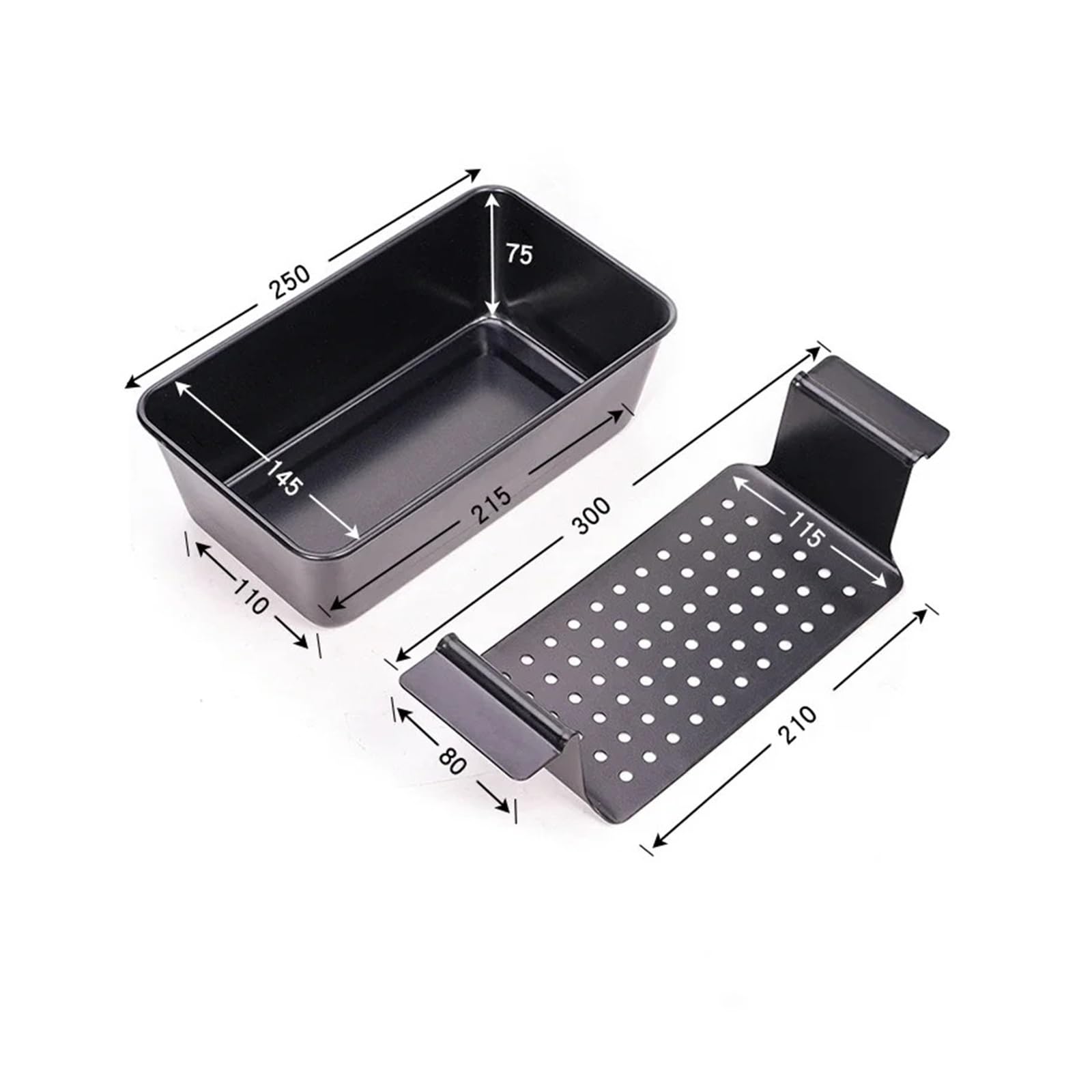Moule à pain rectangulaire métallique antiadhésif avec grille