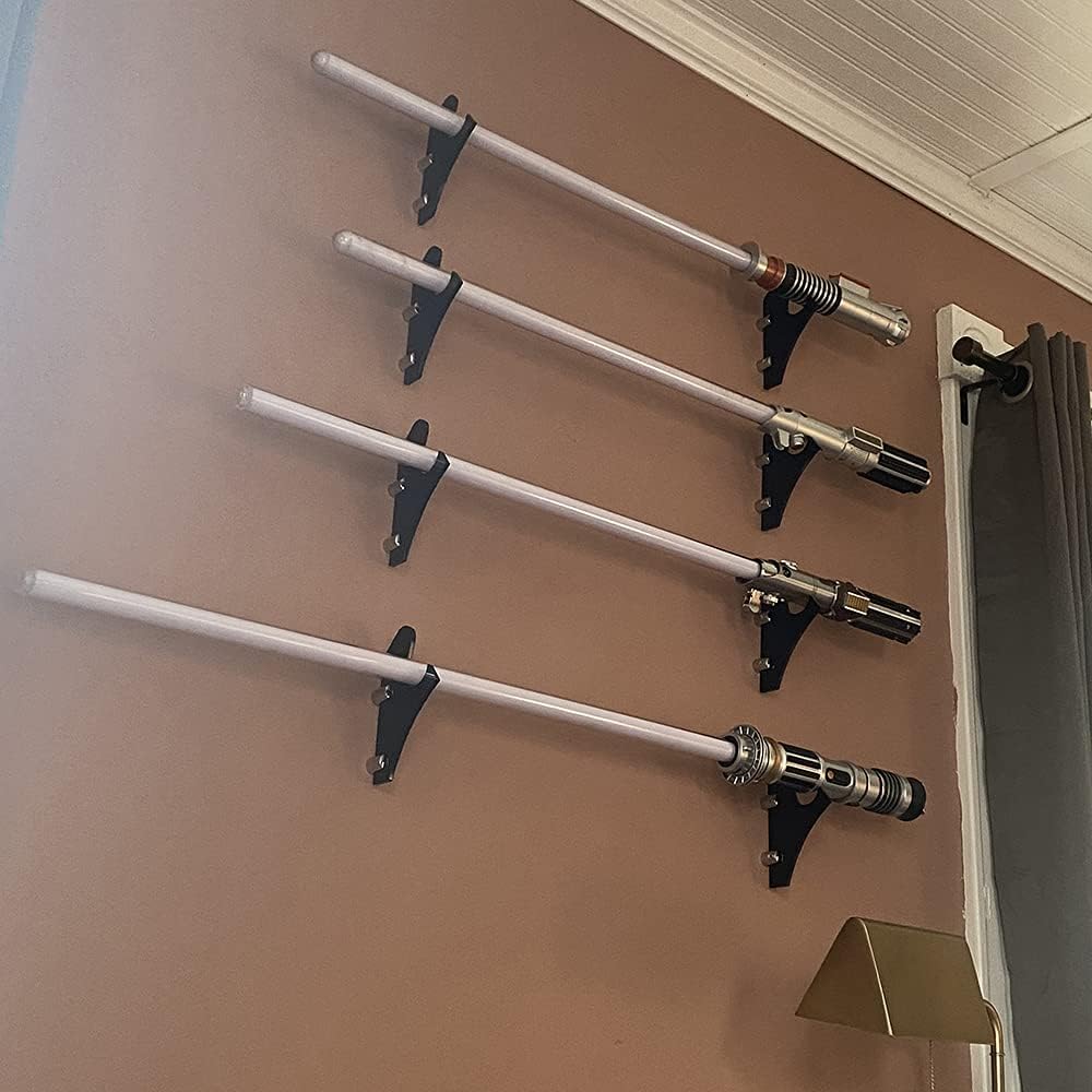 QIXIN Lightsaber Rack Wall-Mounted Lightsaber Rack Lightsaber Wall-Mounted Wall Mount Wall Mount Bracket-Includes Hardware