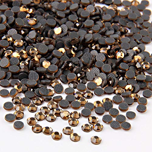 Image of Beadsland Crystal Hotfix Rhinestone,Machine Cut Stone 288pcs /pkg (SM.Topaz,SS30 /6mm)