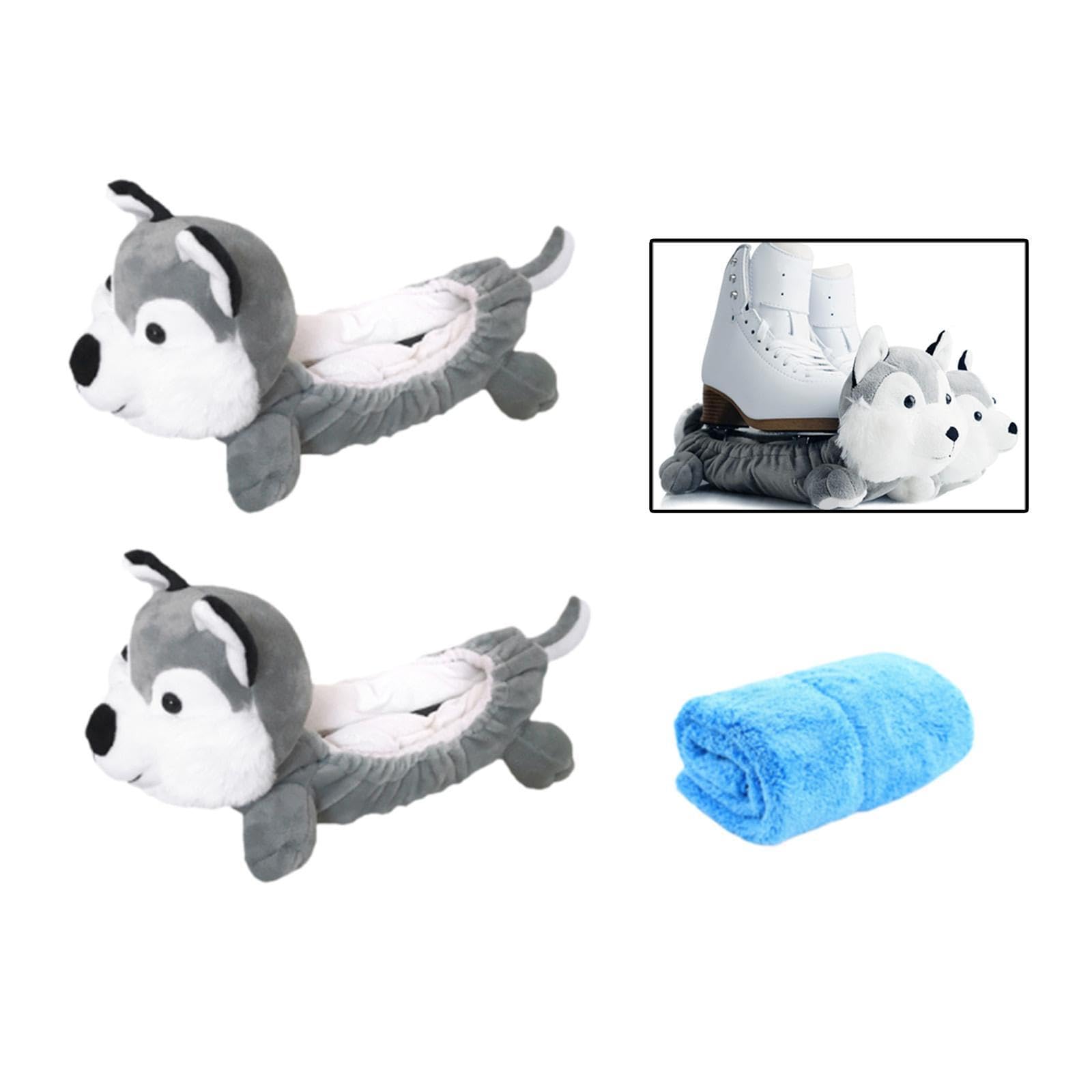 Oshhni Couvre-Lames de Patins à Glace, Housse de Patinage Robuste pour Hommes et Femmes, Protecteur de de Patin en Forme d'animal, Housses de Patins