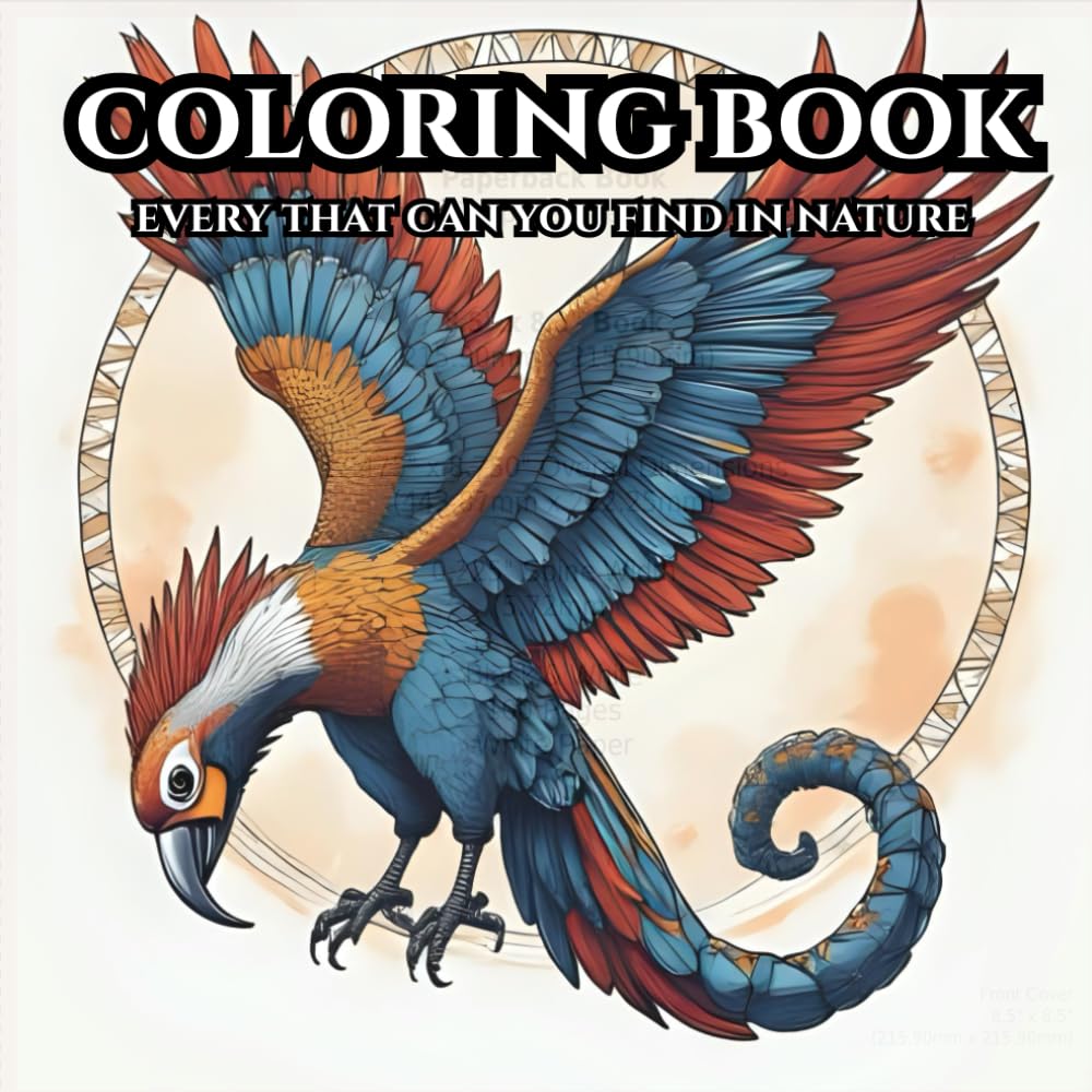 serene nature: adult colouring book: The things that you can see in the nature