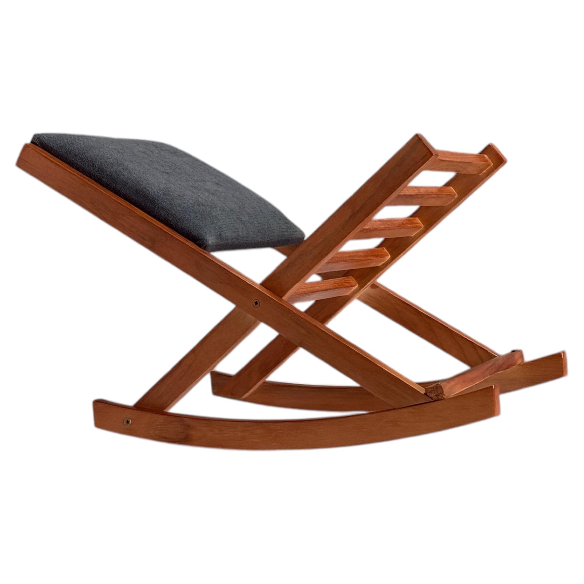 Reposapiés Plegable Balancín de Madera de pino Barnizado en Cerezo (Marengo)