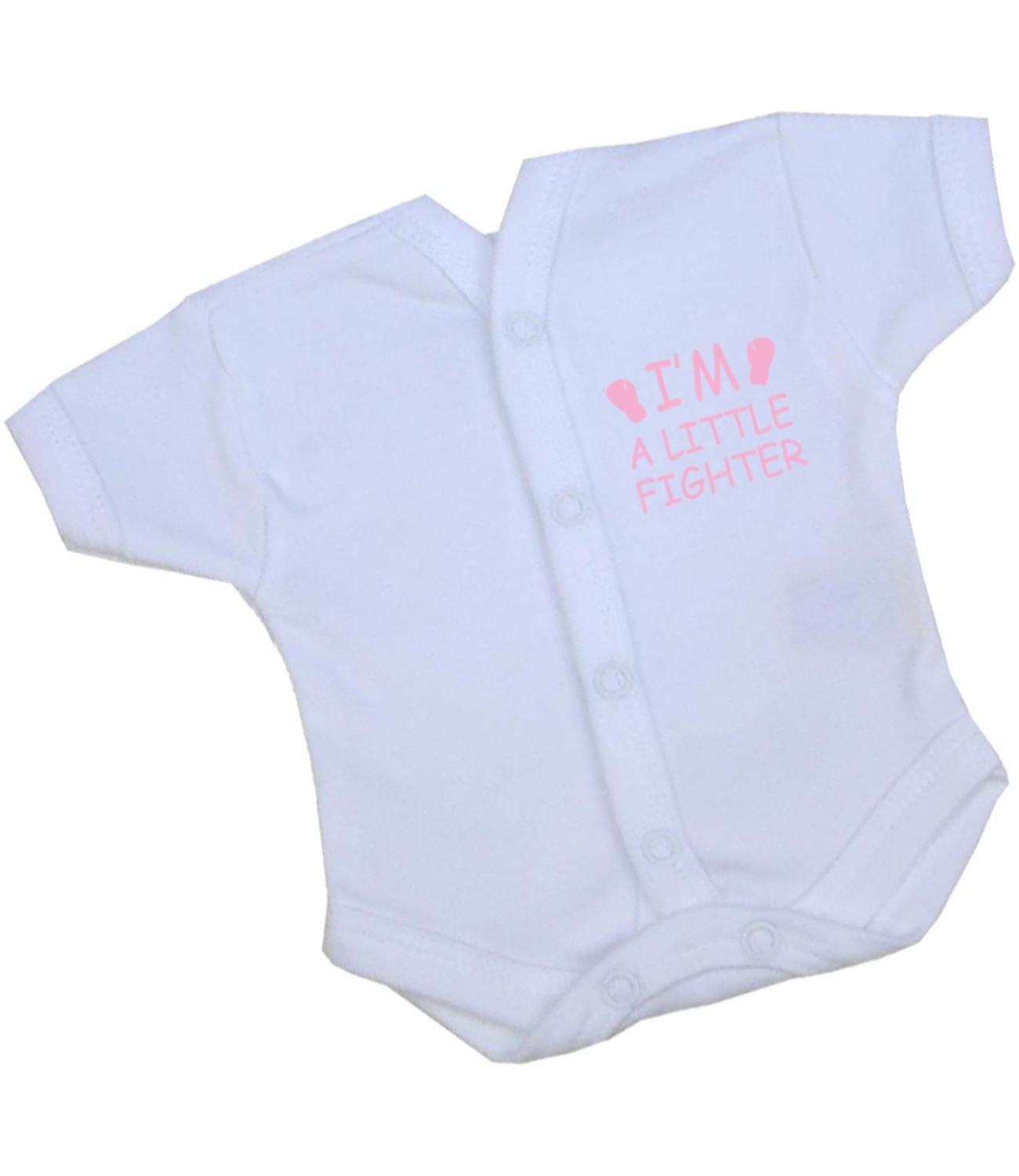 BabyPrem Premature Baby Bodysuit Vest Neonatal Little Fighter Clothes PINK 38-44