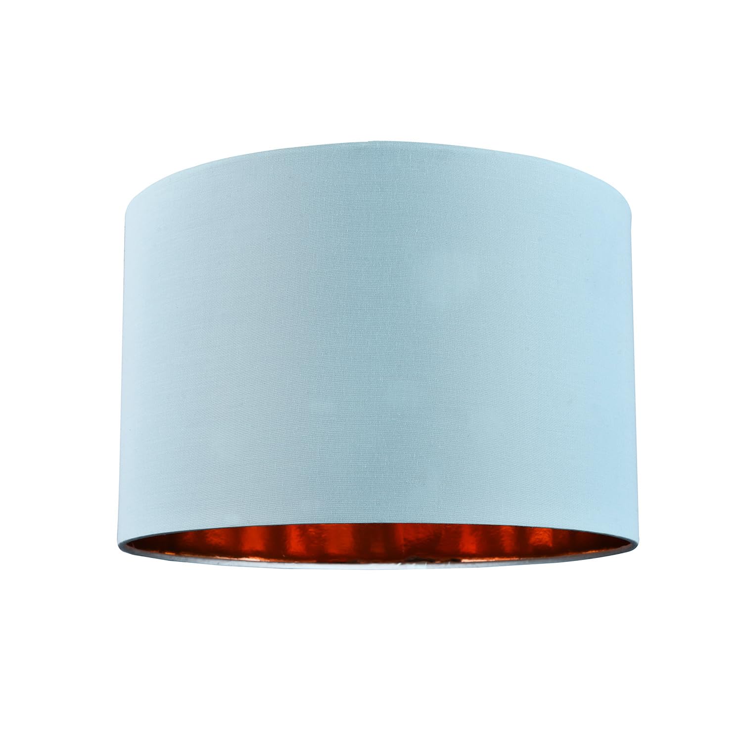 Contemporary and Chic Ochre Cotton 10" Table or Pendant Circular Drum Lamp Shade with Shiny Gold Inner - 60watt Maximum by Happy Homewares — view 64