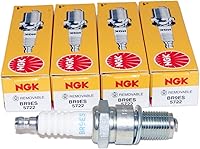 NGK BR9ES Nickel Spark Plugs Pack of 4 - Resistor Type for Quick Starts & Smooth Engine Performance
