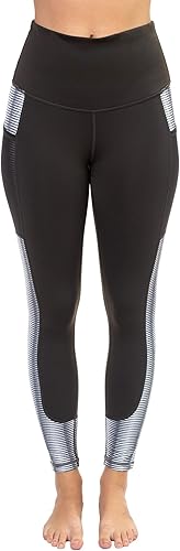 Miniatura 4 de AEKO Yoga Power Flex Fit Pantalones de entrenamiento Leggings de entrenamiento elásticos en 4 direcciones para mujer