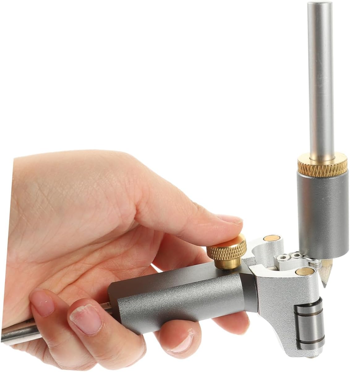 Kisangel Adjustable One Multifunctional Scribber for Woodworking and Home Use Curved Parallel Line Drawing Tool with Construction for Precise Measurement and Outdoor Projects Random Color