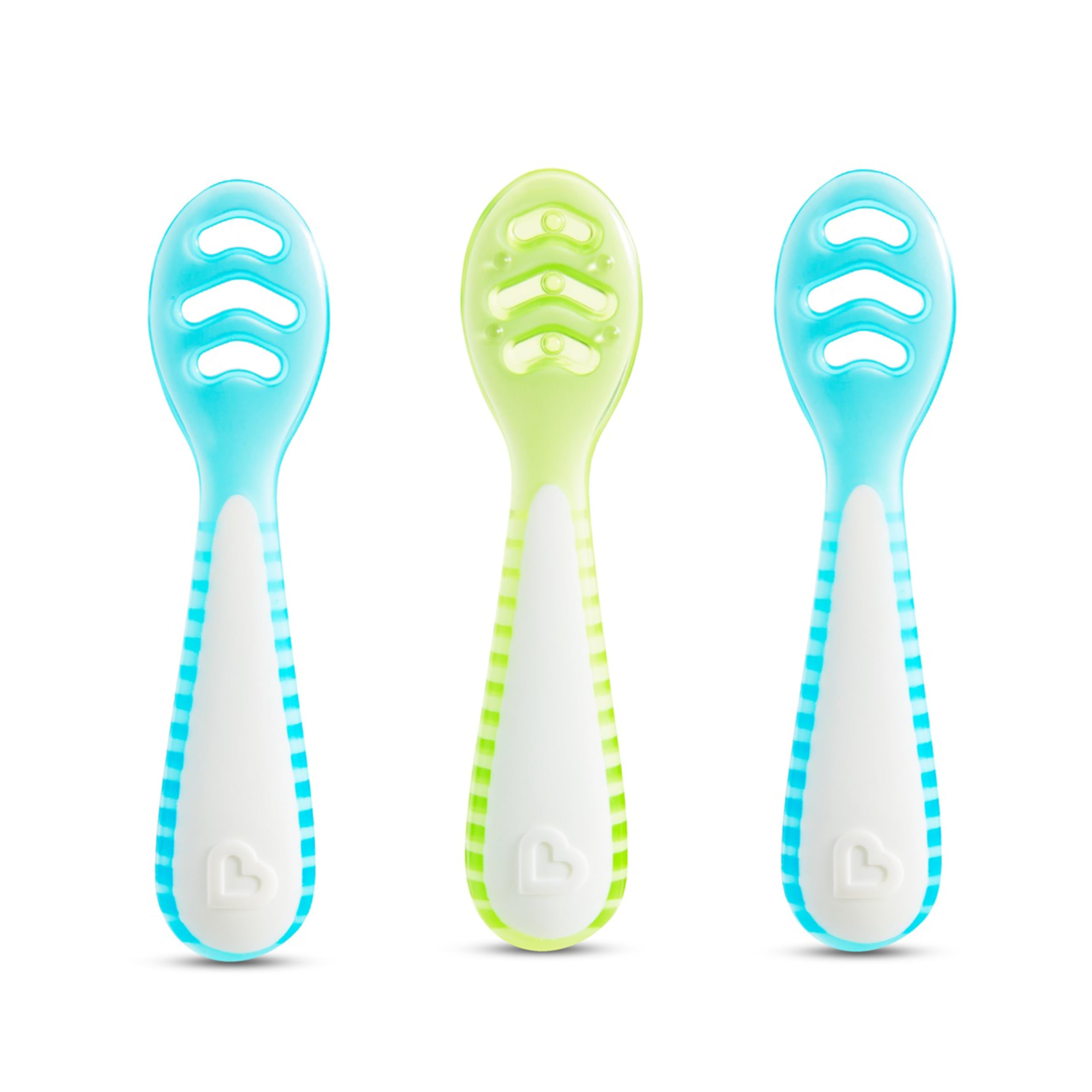 Munchkin Gentle Dip Multistage First Spoons, Gentle Dip Spoons, Blue