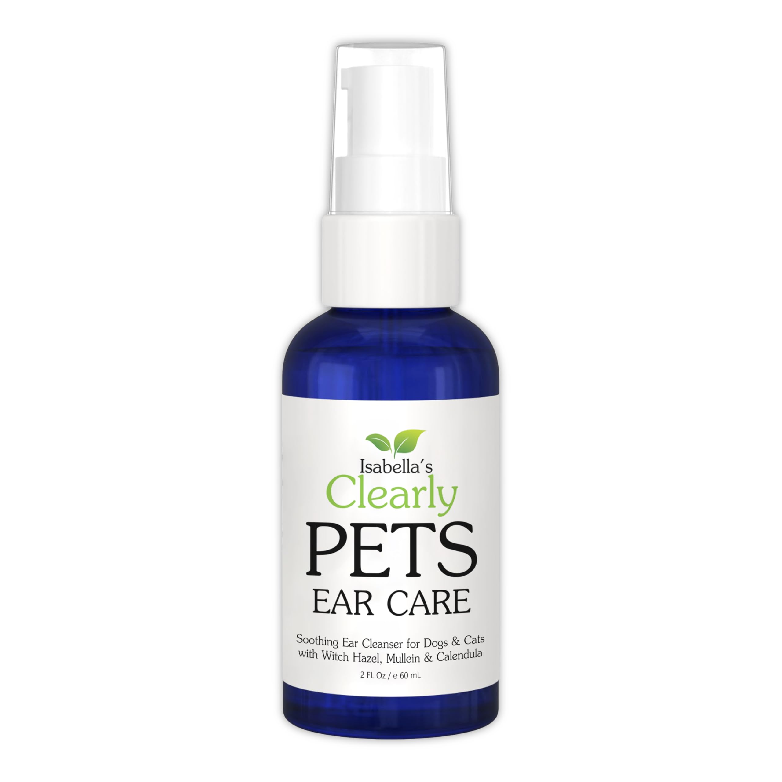 Isabellas Clearly Dog Cat Ear Care Oil - Natural Wax Removal Itch Relief - Ear Drops with Calendula