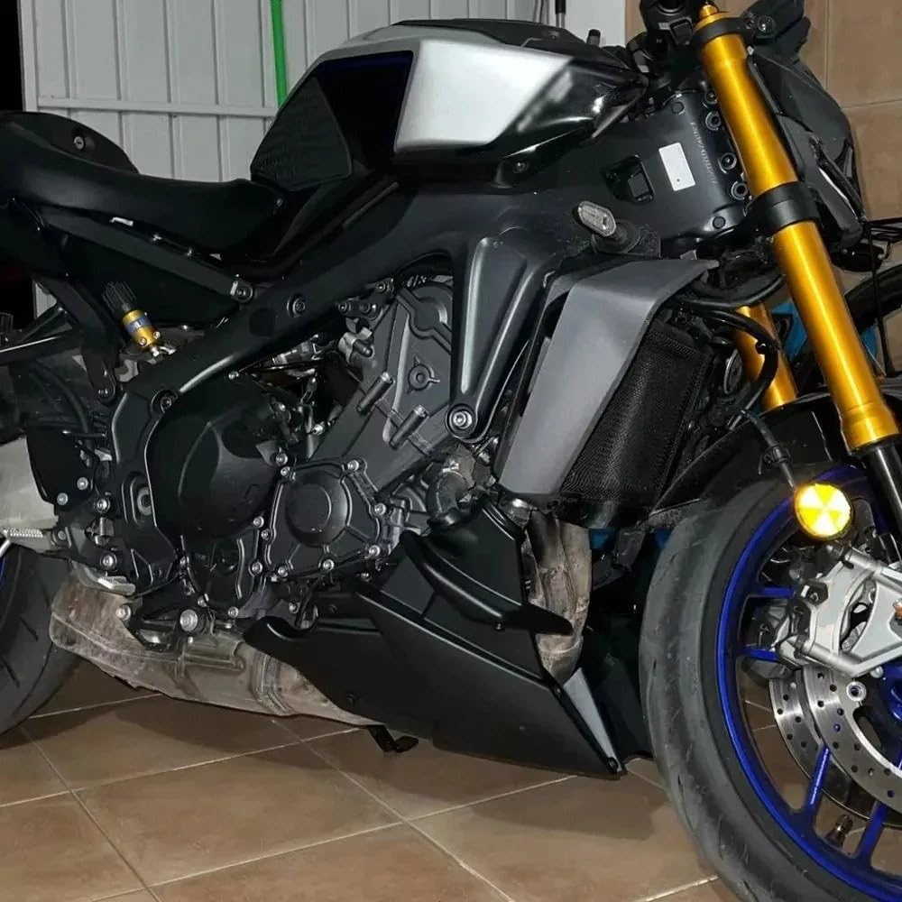 Osłona płyty podwozia Do MT09 SP 2021 2022 2023 2024 2025 Osłona podwozia motocykla Skuteczna | Płyta podwozia Płyta uderzeniowa silnika Osłona miski olejowej pod miską podwozia(Carbon Fiber)