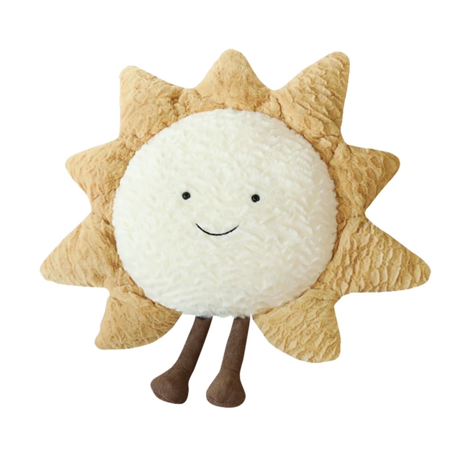 PORUPAEL 40cm Plüschkissensonne Mond Sterne Plüschtiere Niedliche Stofftiere Weiches Spielzeug Kind Weiches Sofa Dekokissen Für Kinderzimmer Dekoration Geschenk (Sonne)