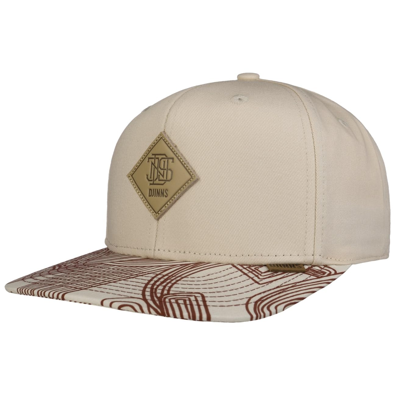 Djinns - MA Pattern - Snapback Baseball Cap Hat Cap Hat Caps, beige, One Size