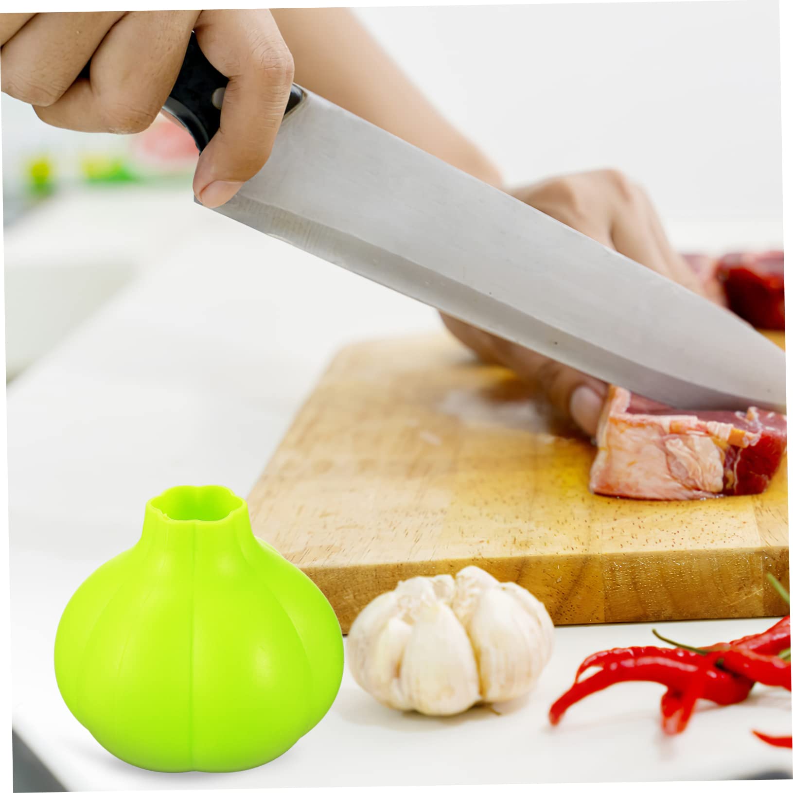 GLEAVI 4pcs Garlic Peeler Garlic Skin Remover Silicone Remover Peeling Machine