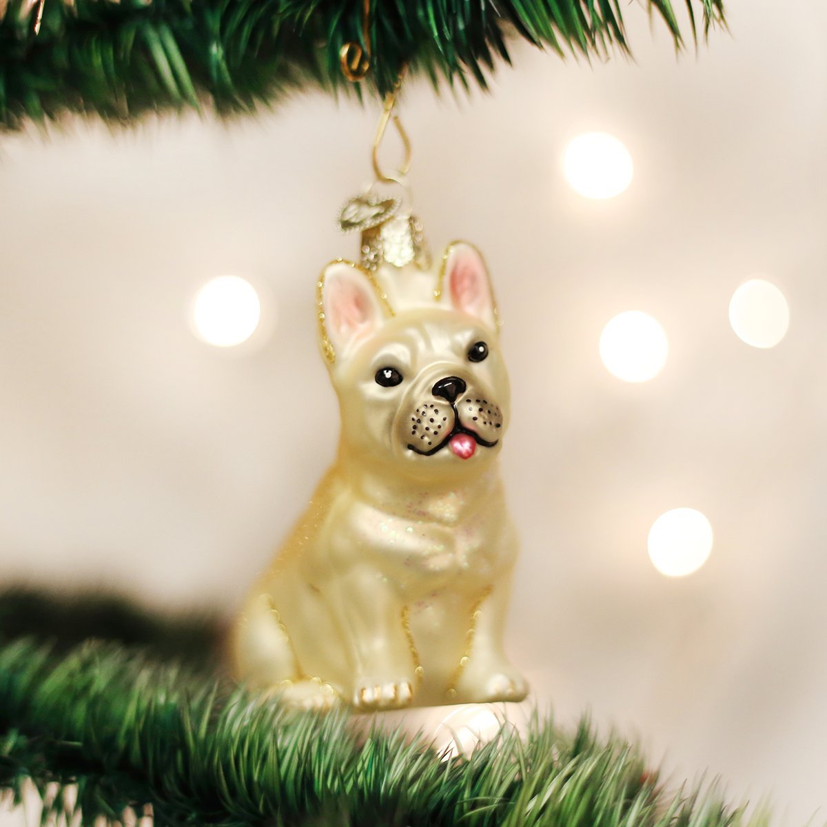 Amazon.com: Old World Christmas Ornaments: French Bulldog Glass